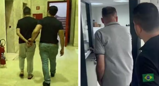 Leandro de Moura Rodrigues e Willians Souza da Silva foram presos por tentativa de extorsão