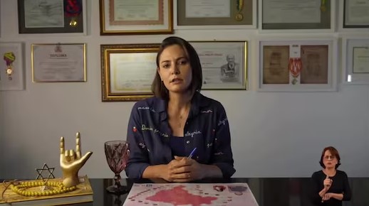 Michelle Bolsonaro expôs racha com filho do marido e pré-candidato à Presidência