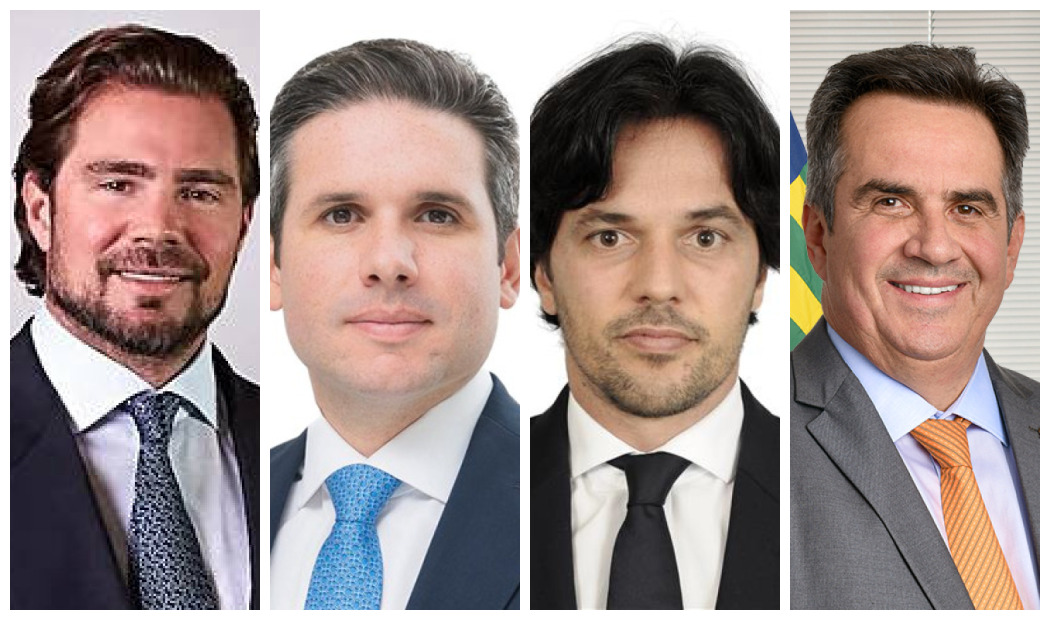 Daniel Vorcaro, Hugo Motta, Fábio Faria e Ciro Nogueira