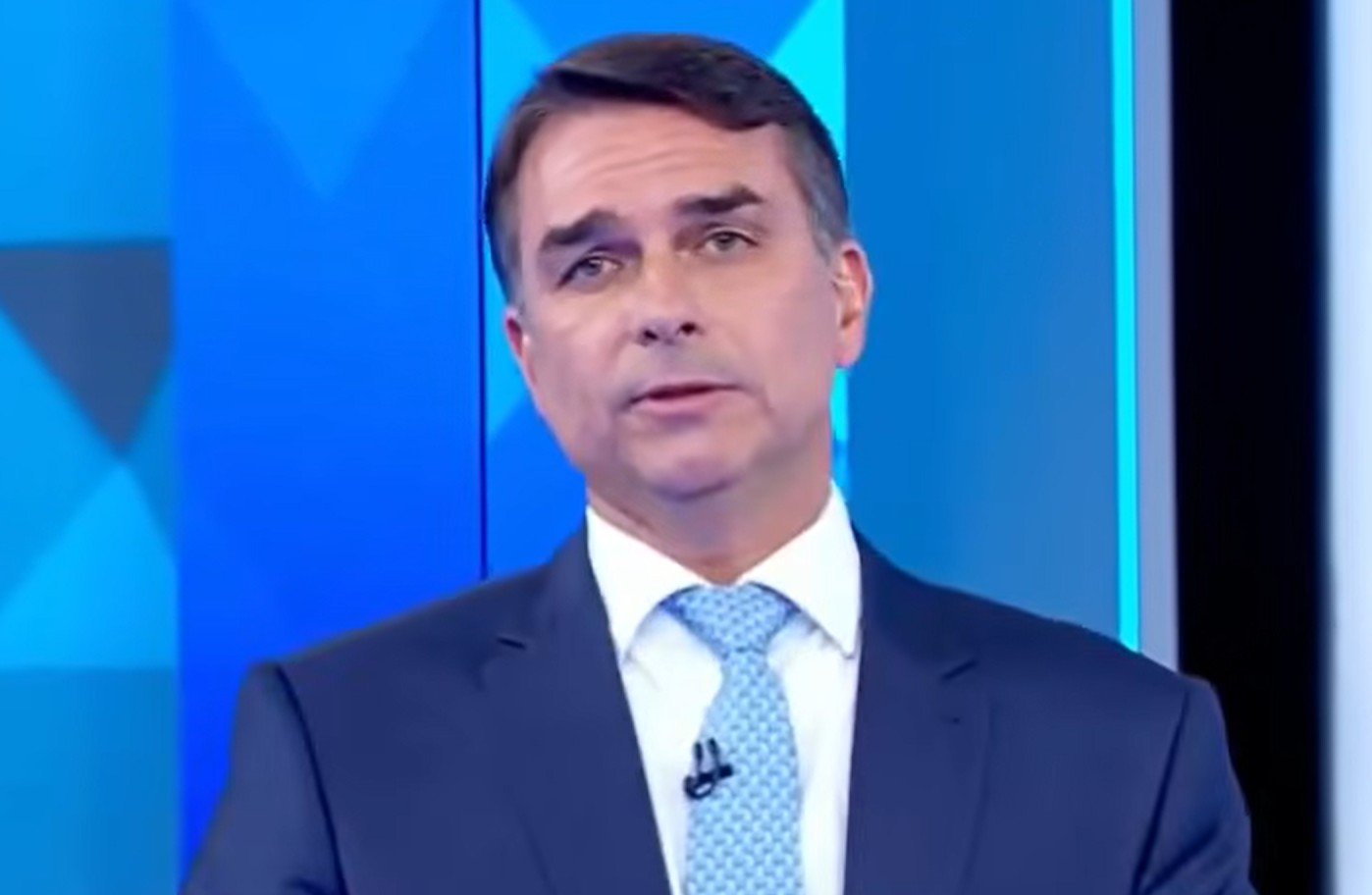 Flávio Bolsonaro no debate da Globo