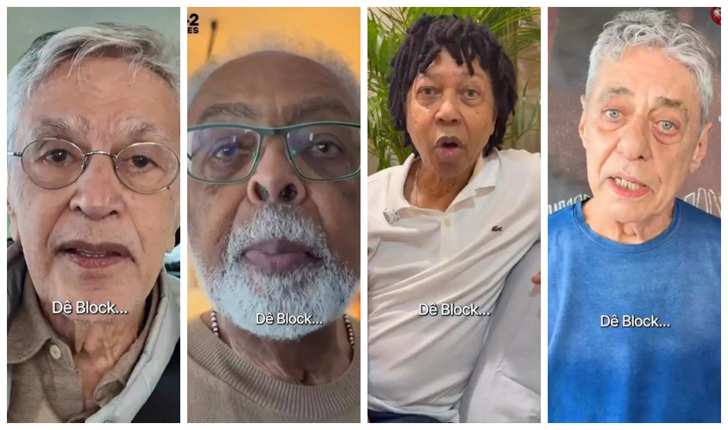 Caetano Veloso, Gilberto Gil, Djavan e Chico Buarque aderiram à campanha 