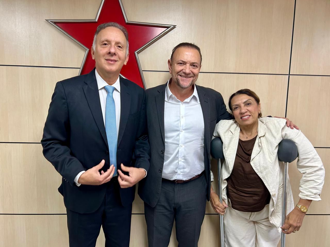 Aguinaldo Ribeiro, Edinho Silva e Cida Ramos: encontro para discutir tática eleitoral na Paraíba foi proposto pelo presidente Lula 