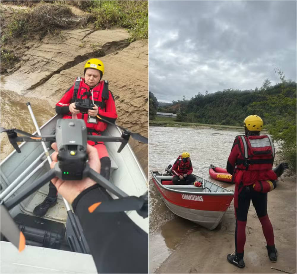 Corpo de Bombeiros segue com trabalho de buscas