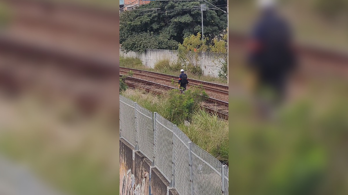 Acidente ocorreu por volta das 7h15, quando a vítima acessou de forma irregular a via férrea