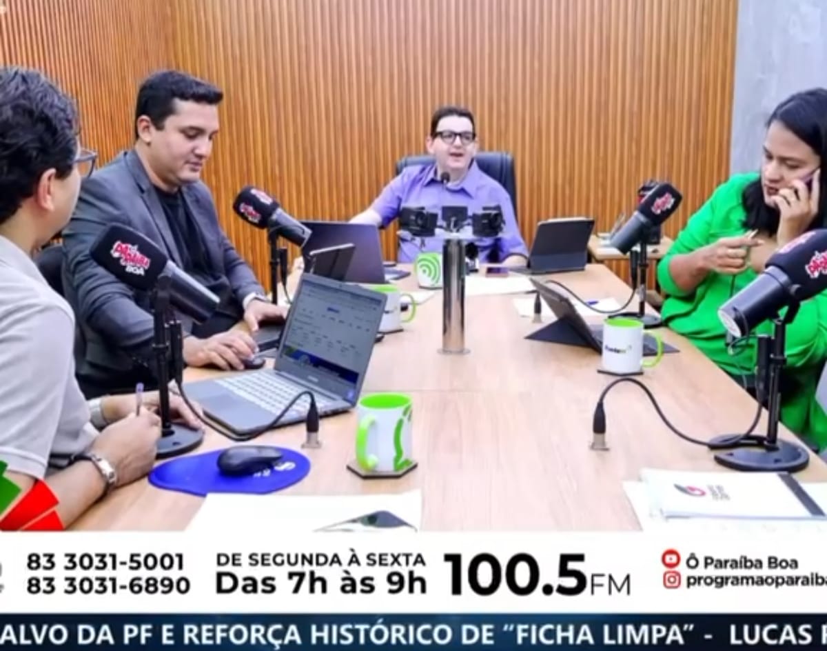 Bancada do programa Ô Paraíba Boa