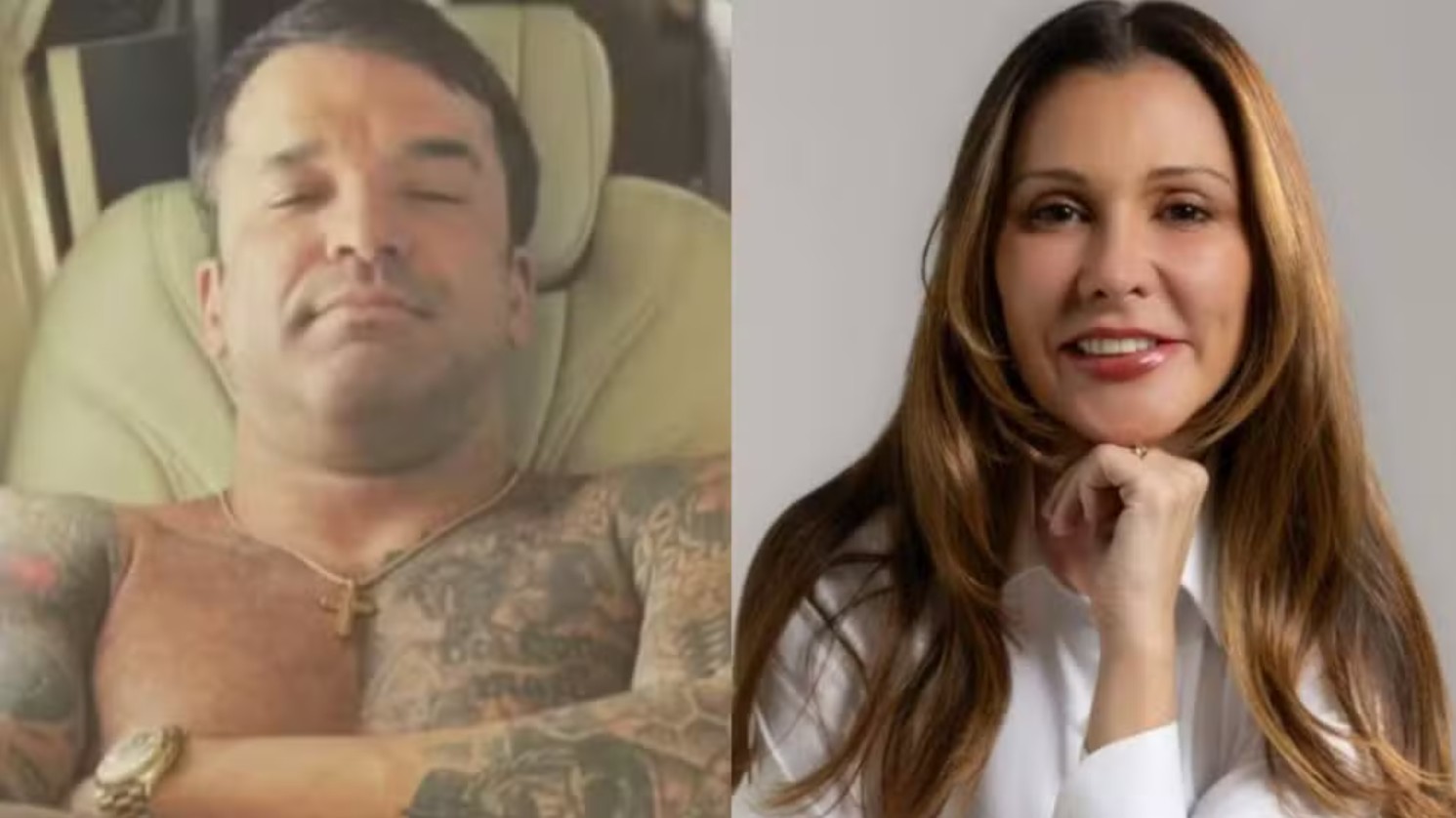 Thiago Brennand e a advogada Karina Kufa