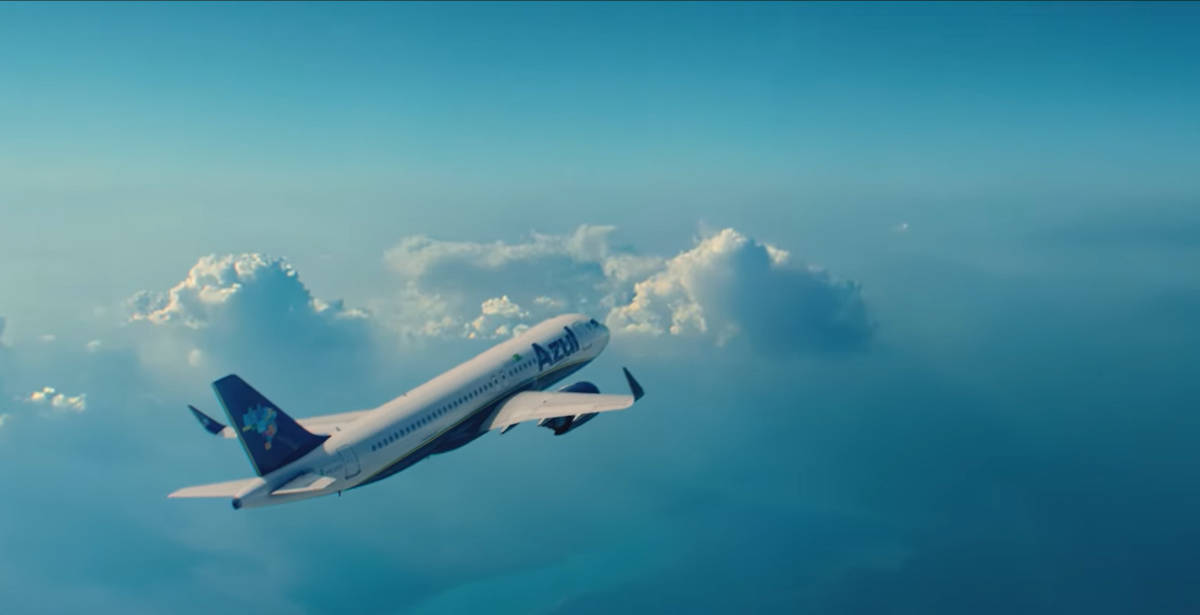 Aeronave da empresa Azul Linhas Aéreas