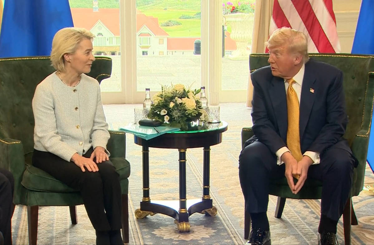 Anúncio ocorreu após reunião entre Von der Leyen e Trump
