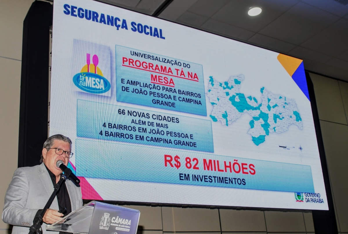 Governador João Azevêdo apresenta investimentos do estado para melhora da qualidade de vida da população