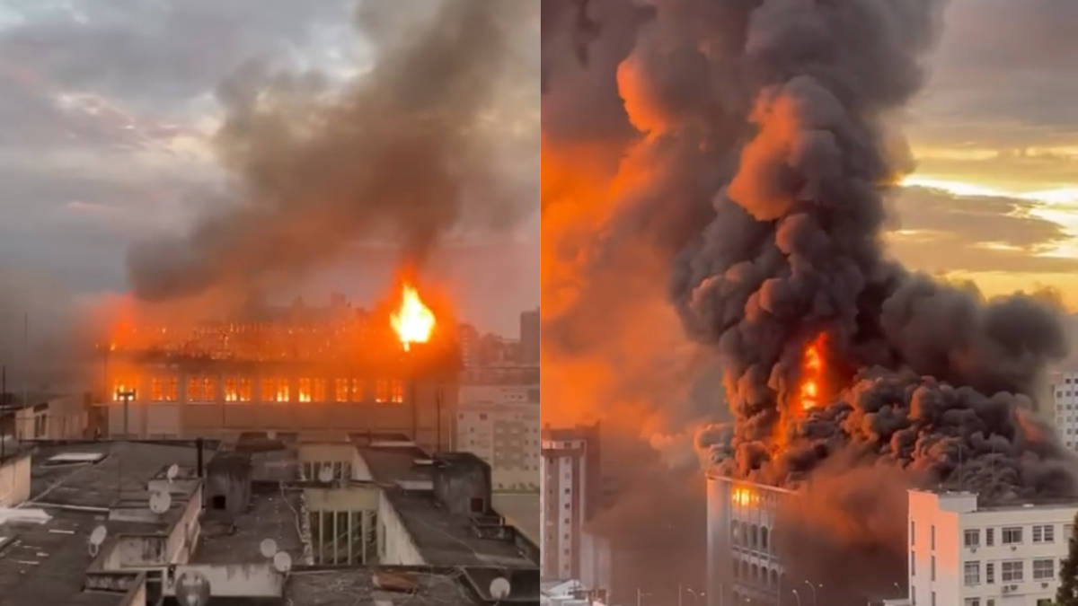 Causas do incêndio e a extensão dos danos estão sendo apuradas