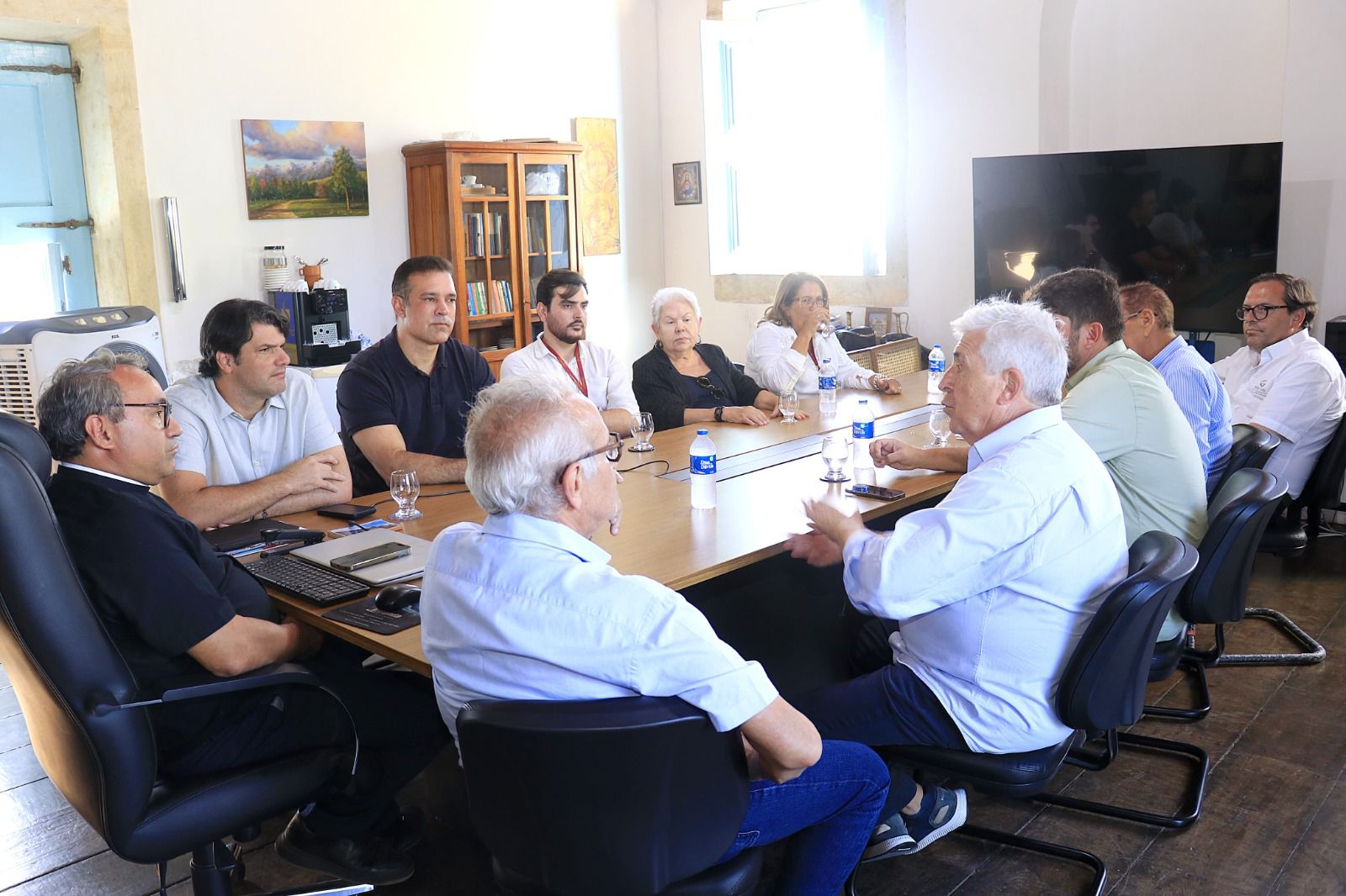 Reunião serviu como ponto de partida para tratar da viabilidade de implantação de uma unidade do grupo português no Centro Histórico da capital paraibana