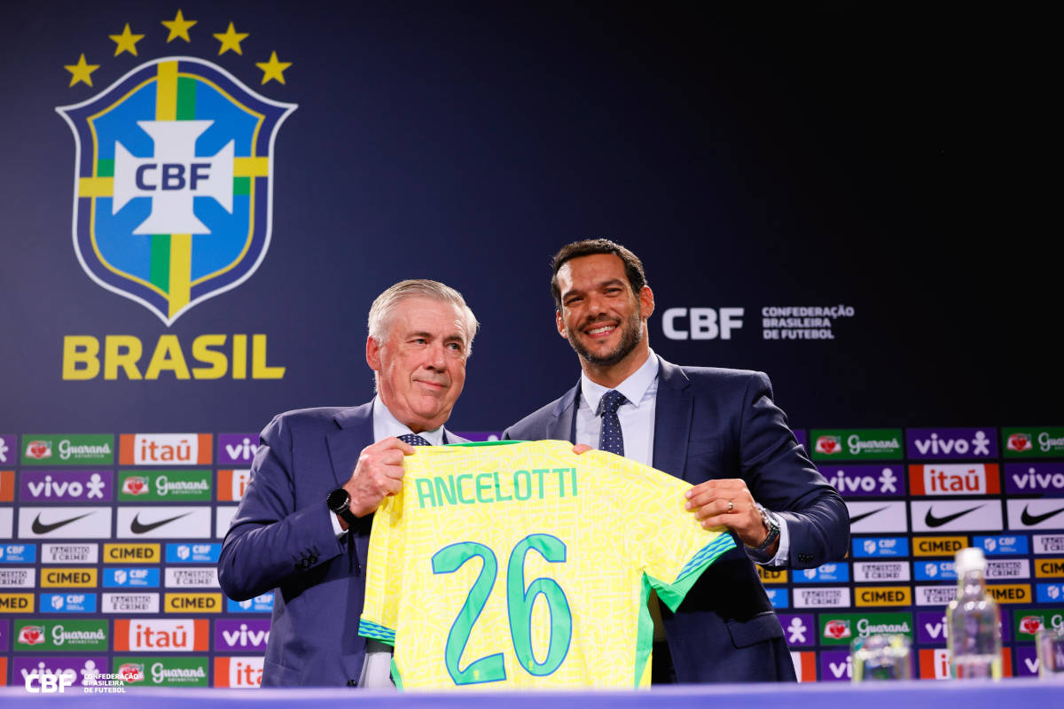 Carlo Ancelotti e Samir Xaud