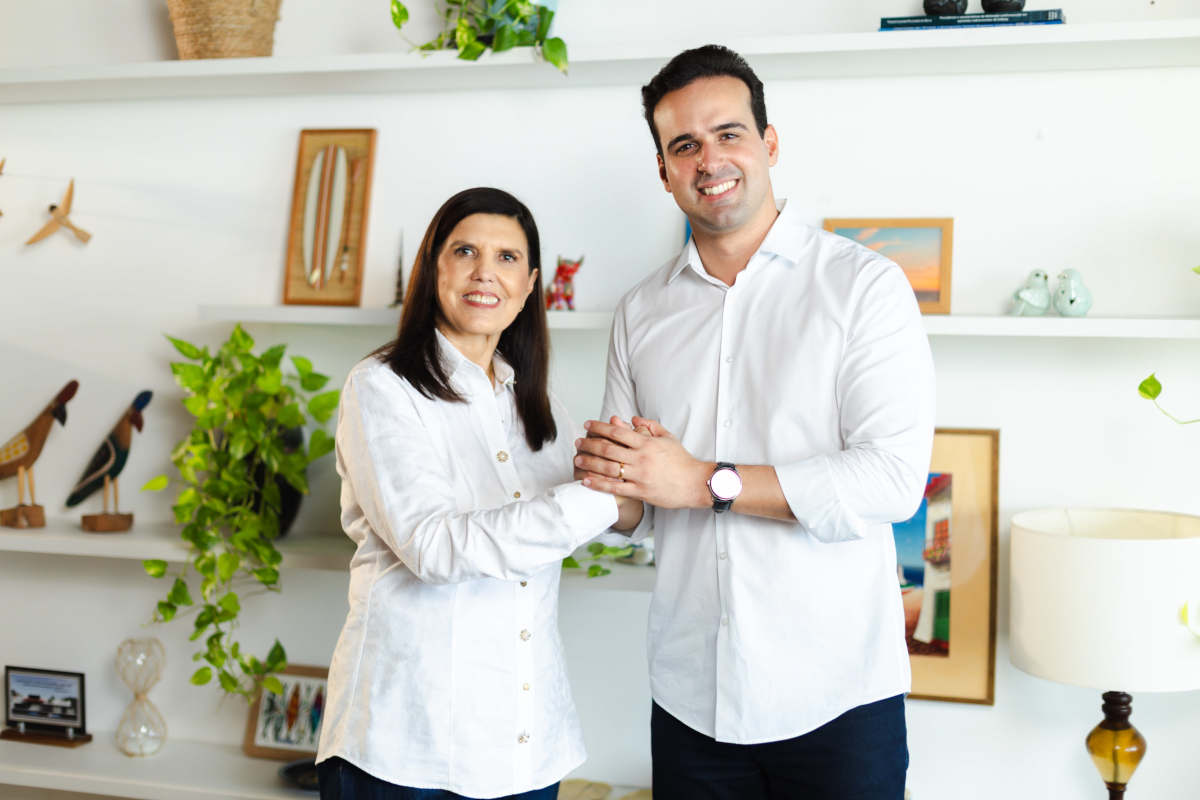 Lígia Feliciano e Lucas Ribeiro