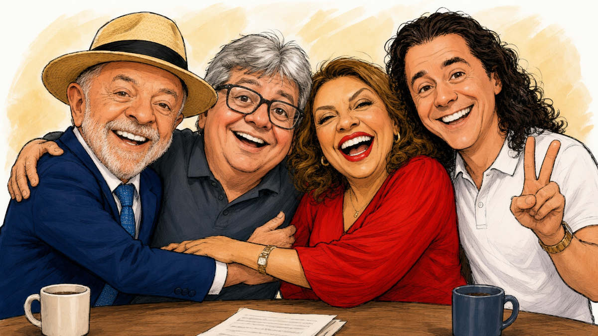 Lula, João Azevêdo, Cida Ramos e Veneziano Vital