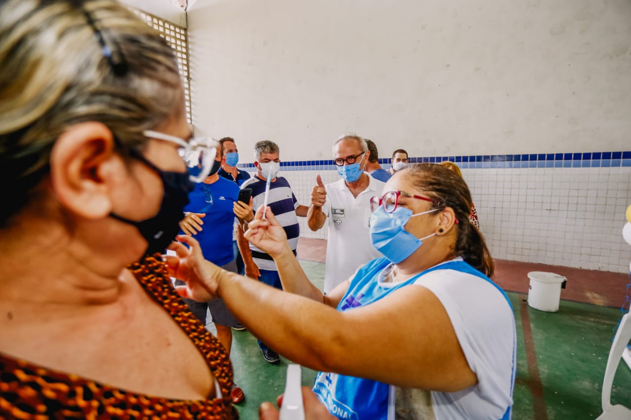 Estrutura montada pela Prefeitura de João Pessoa prevê a vacinação de 23 mil pessoas por dia