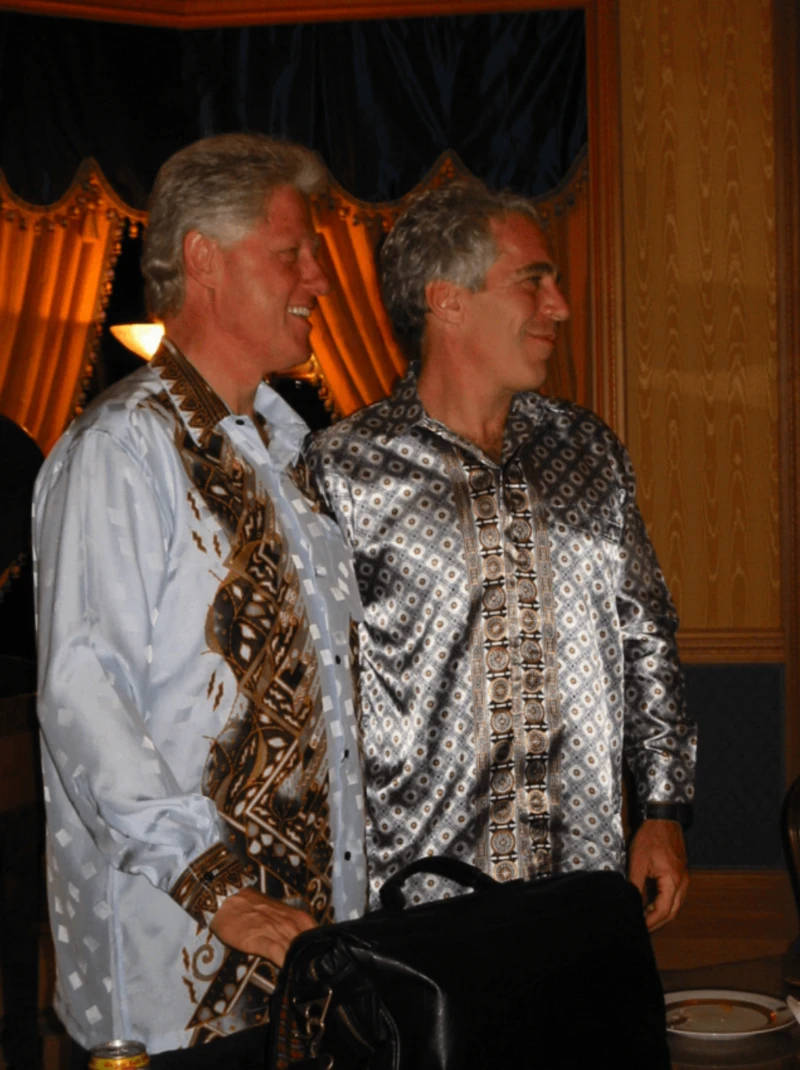 Bill Clinton e Jeffrey Epstein