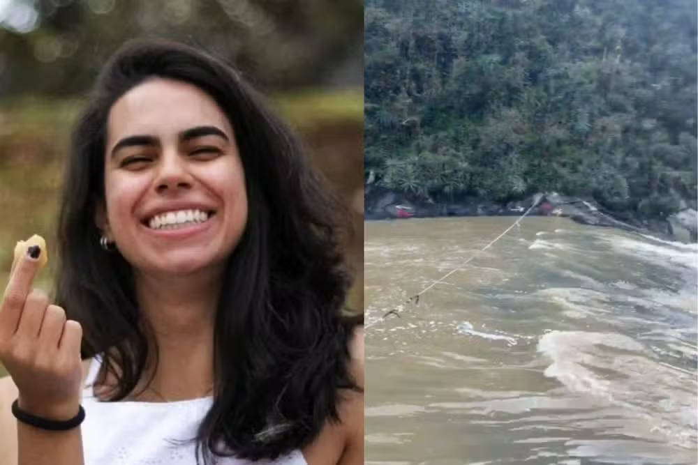 Ponto de rio onde fotógrafa desapareceu fica próximo a queda de 45 metros, no Paraná