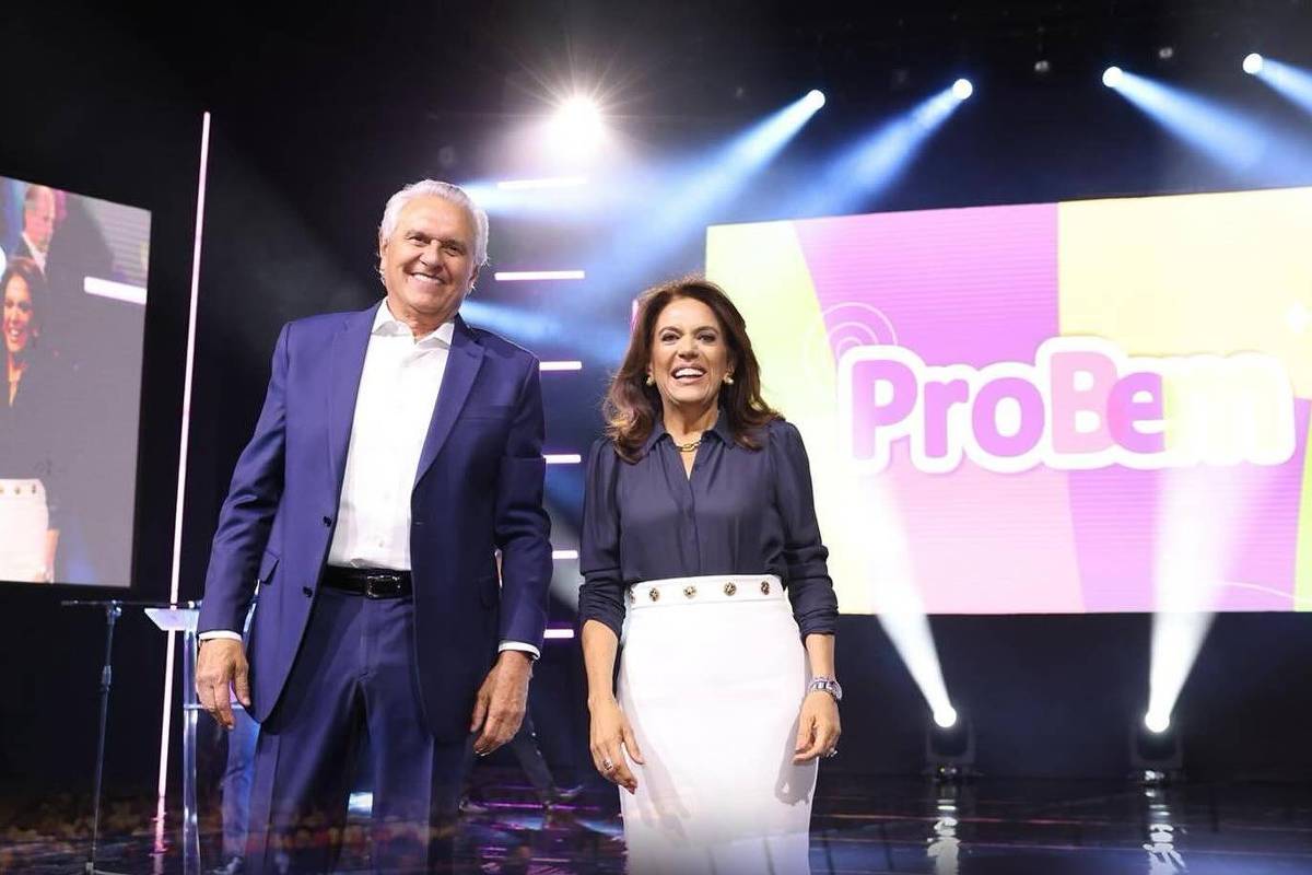 Ex-governador Ronaldo Caiado e a esposa, Gracinha Caiado