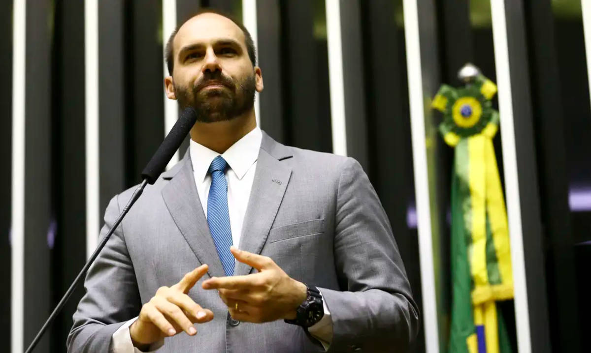 Deputado federal licenciado Eduardo Bolsonaro 