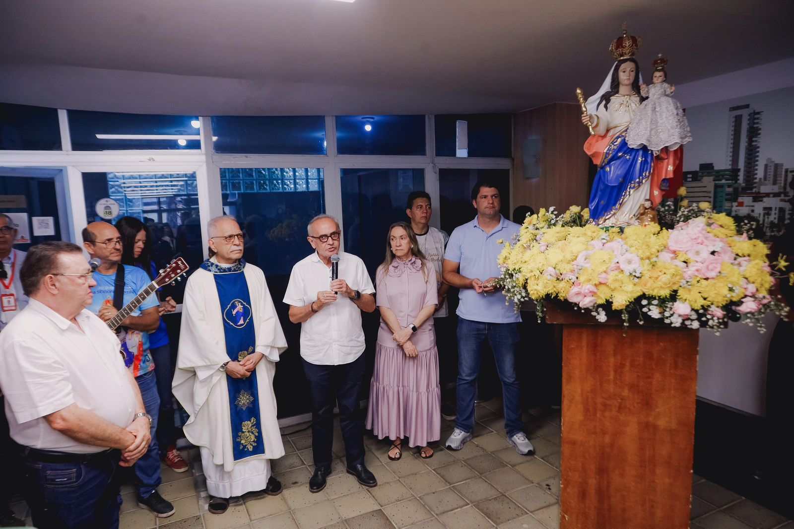 Cícero enfatizou que receber a imagem no Centro Administrativo é um gesto profundamente simbólico