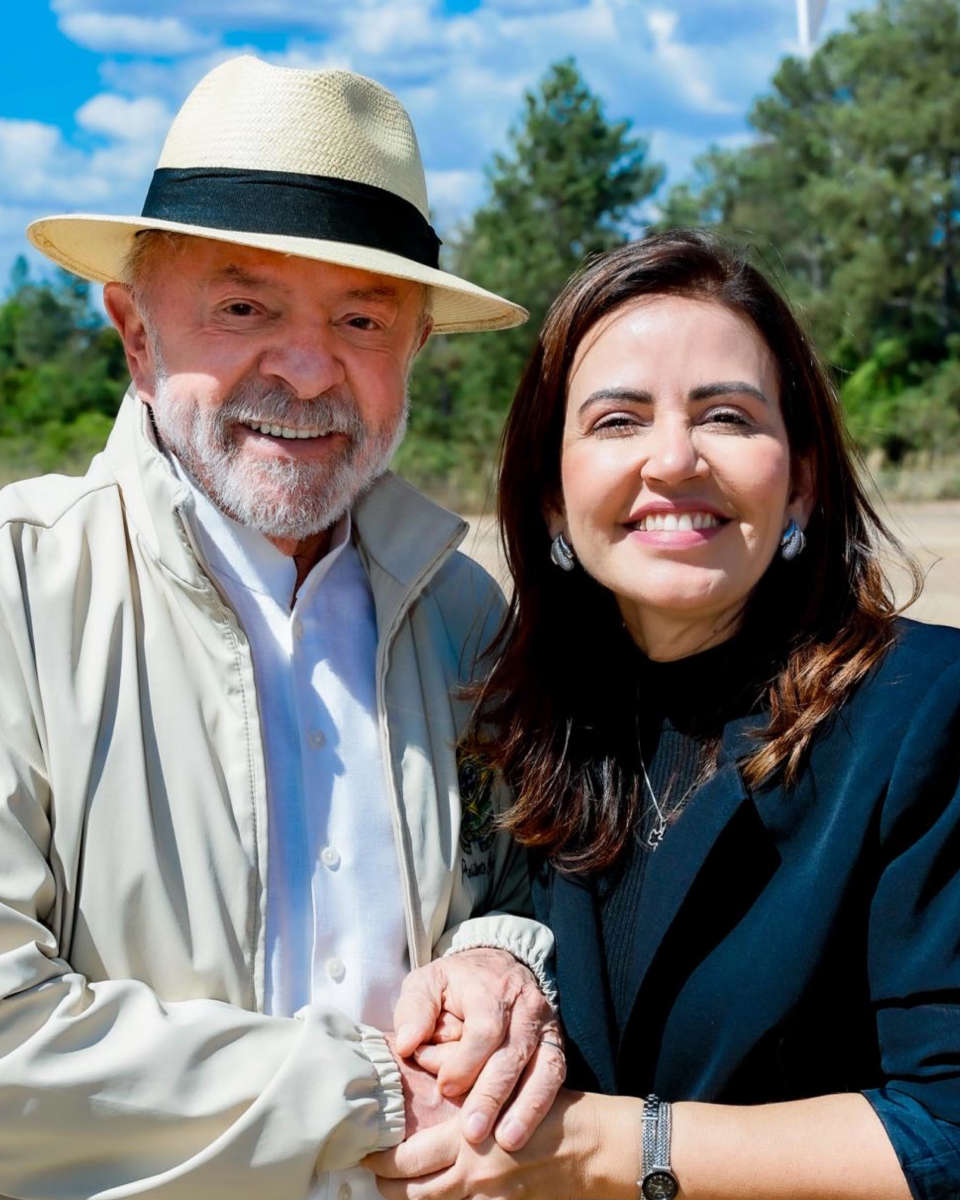 Presidente Luiz Inácio Lula da Silva e a candidata a deputada federal Pollyanna Werton