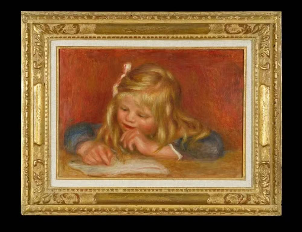 Coco Lisant, pintura a óleo de 1905 de Renoir