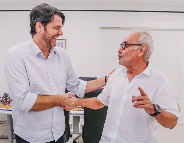 Leo Bezerra e Cícero Lucena, vice-prefeito e prefeito de João Pessoa