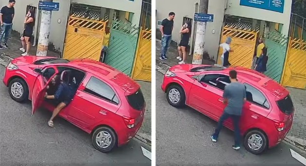 Um homem de 26 anos foi preso em flagrante, suspeito do crime