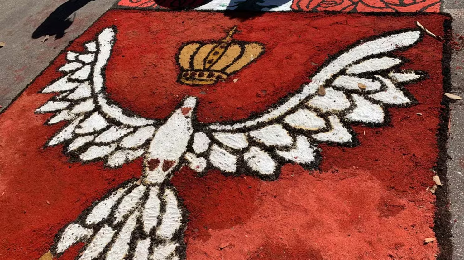 Tapete de Corpus Christi na Catedral do Divino Espírito Santo, em Palmas