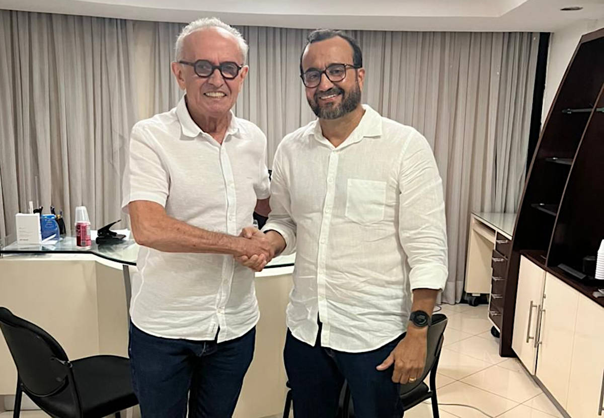 Benjamim Maranhão (à direita) destacou a experiência e a capacidade de liderança de Cícero