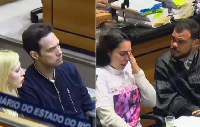 Jairinho e Monique no banco dos réus